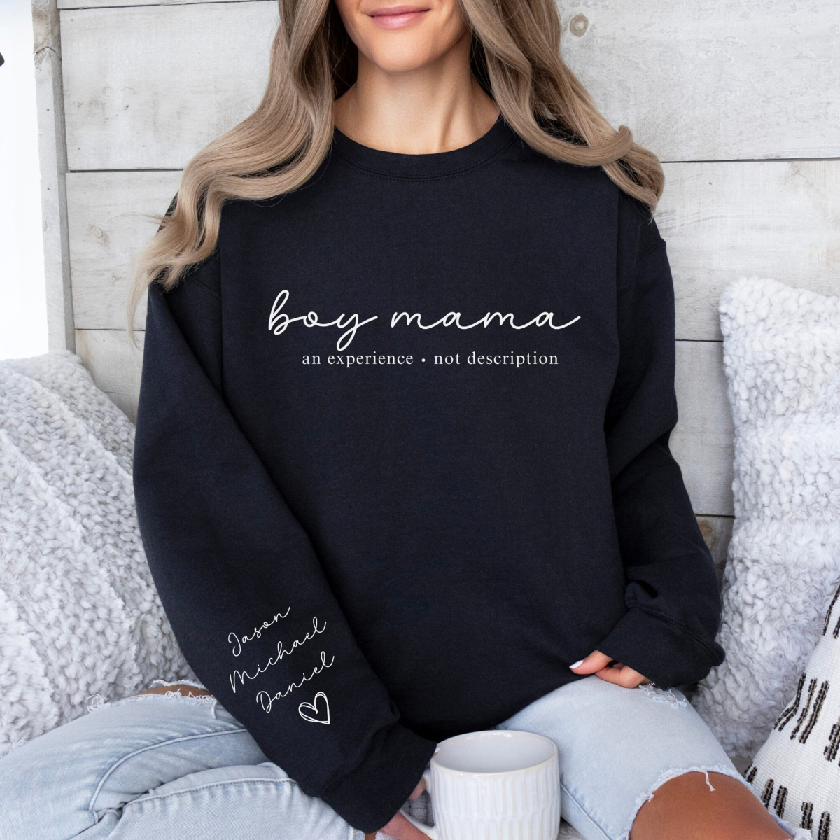 Boy Mama An Experience Not Description - Personalized Apparel - Gift For Mom, Mother's Day Gift