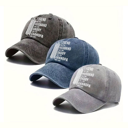 The Original Legend - Personalized Custom Vintage Embroidered Cap