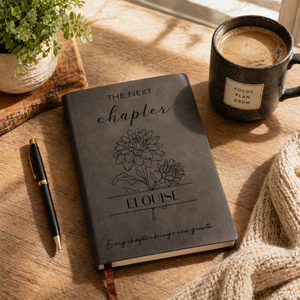 The Next Chapter Journal,2026 Graduation Gifts, Custom Engraved Leather Notebook for Grad, University Graduation Gift, Colloge Grad Gifts