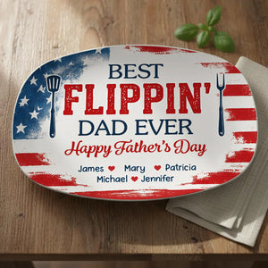 Custom Platter - Personalized Father's Day Birthday Gifts For Dad, Grandpa - Home Cooked Happiness