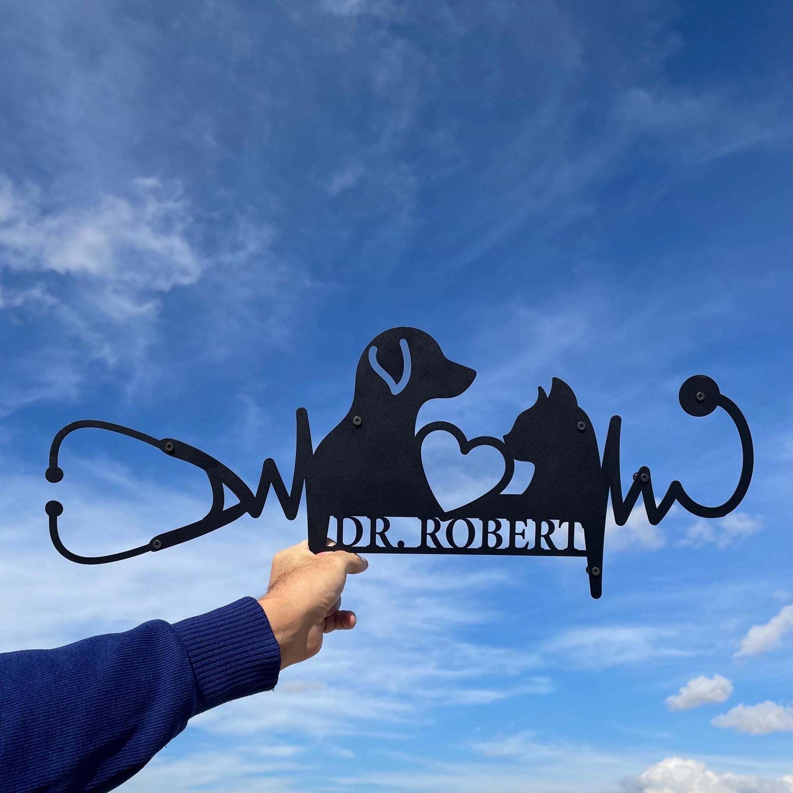 Personalized Vet Clinic Metal Wall Art, Gift For Veterinarian