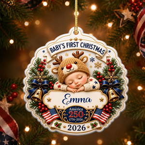 Our Newest Little Patriot Ornament - Real 3D Raised Ornament