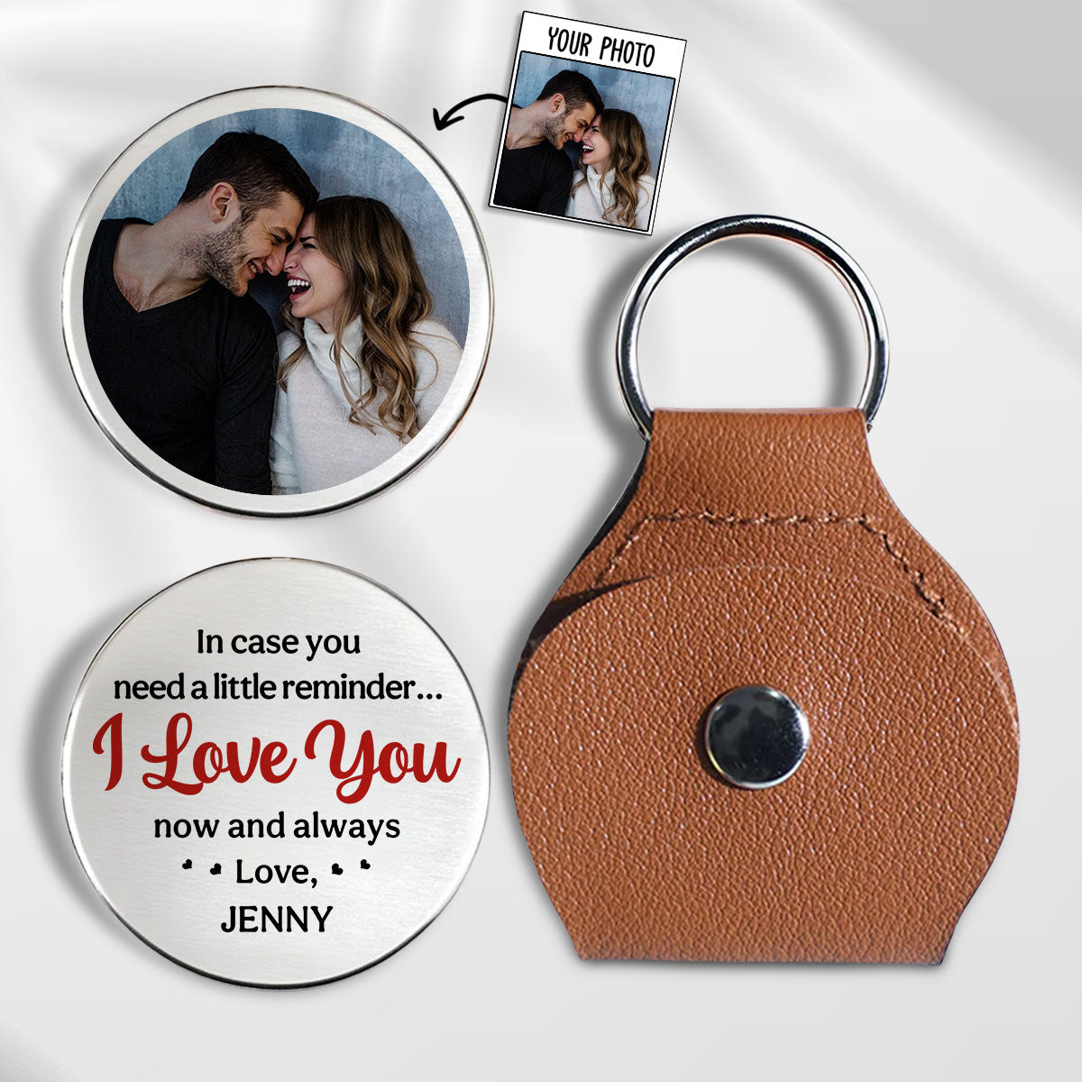 In Case You Need A Little Reminder - Personalized Pocket Hug - Gift For Couple, Anniversary Gift