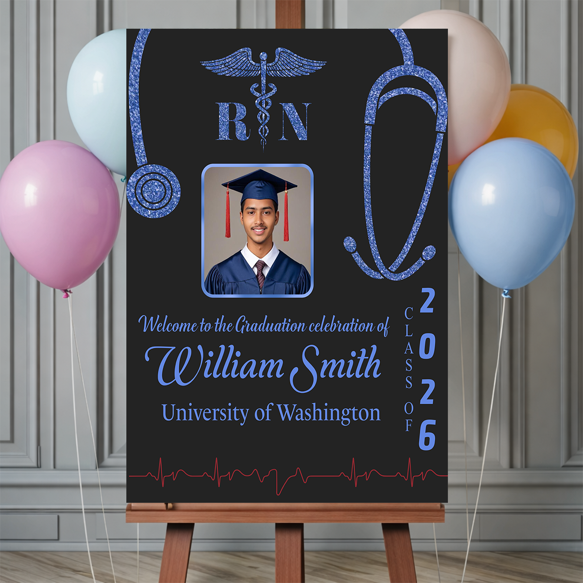 Graduation Nurse Photo Personalized Welcome Sign Party 1_ec57276f-e89c-4168-a398-40a360e2eb50.png