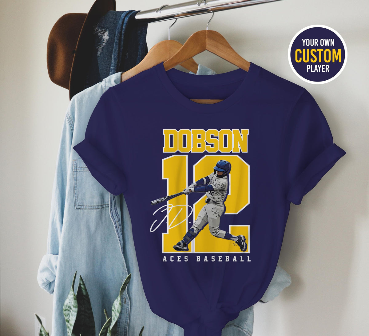 Custom Name and Number Baseball Player Shirt, Baseball T-shirt, Mom Baseball Shirt, Custom Team Name Shirt, High School Baseball