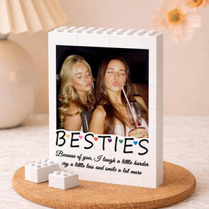 Custom Best Friend Photo Building Block, Personalized Bestie Picture Puzzle, Birthday Gift for Best Friend, Bestie Keepsake, Friendship Gift