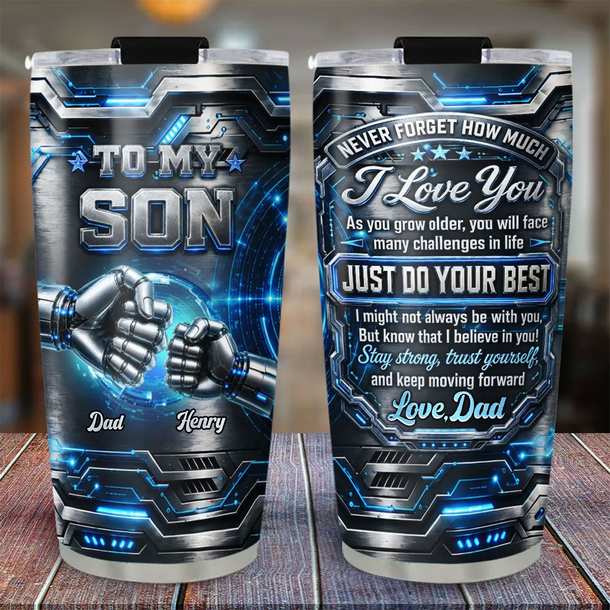 Stay Strong Trust Yourself - Personalized Custom 3D Effect Tumbler
