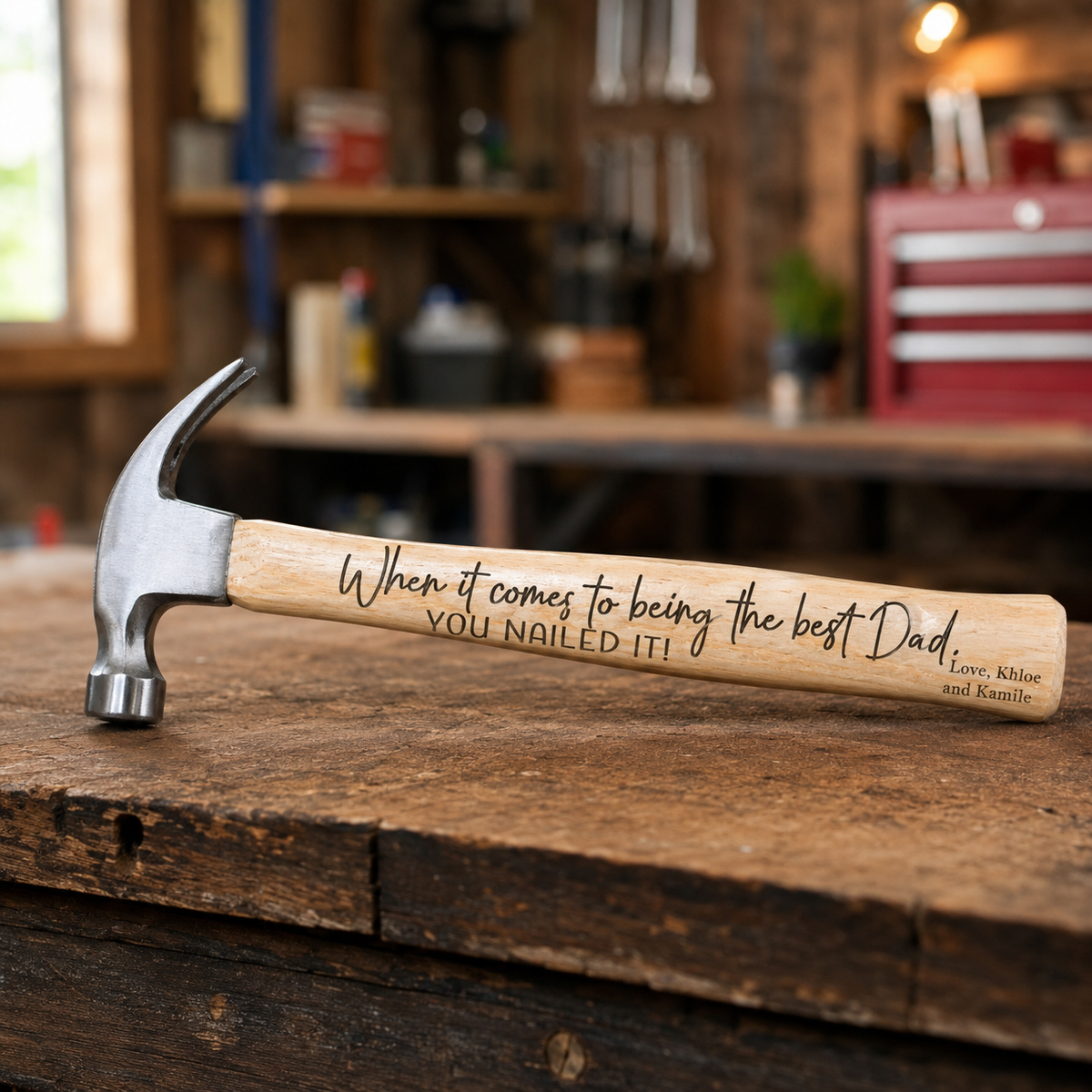 Engraved Hammer, Personalized Father's Day Gift, Gift For Daddy Papa