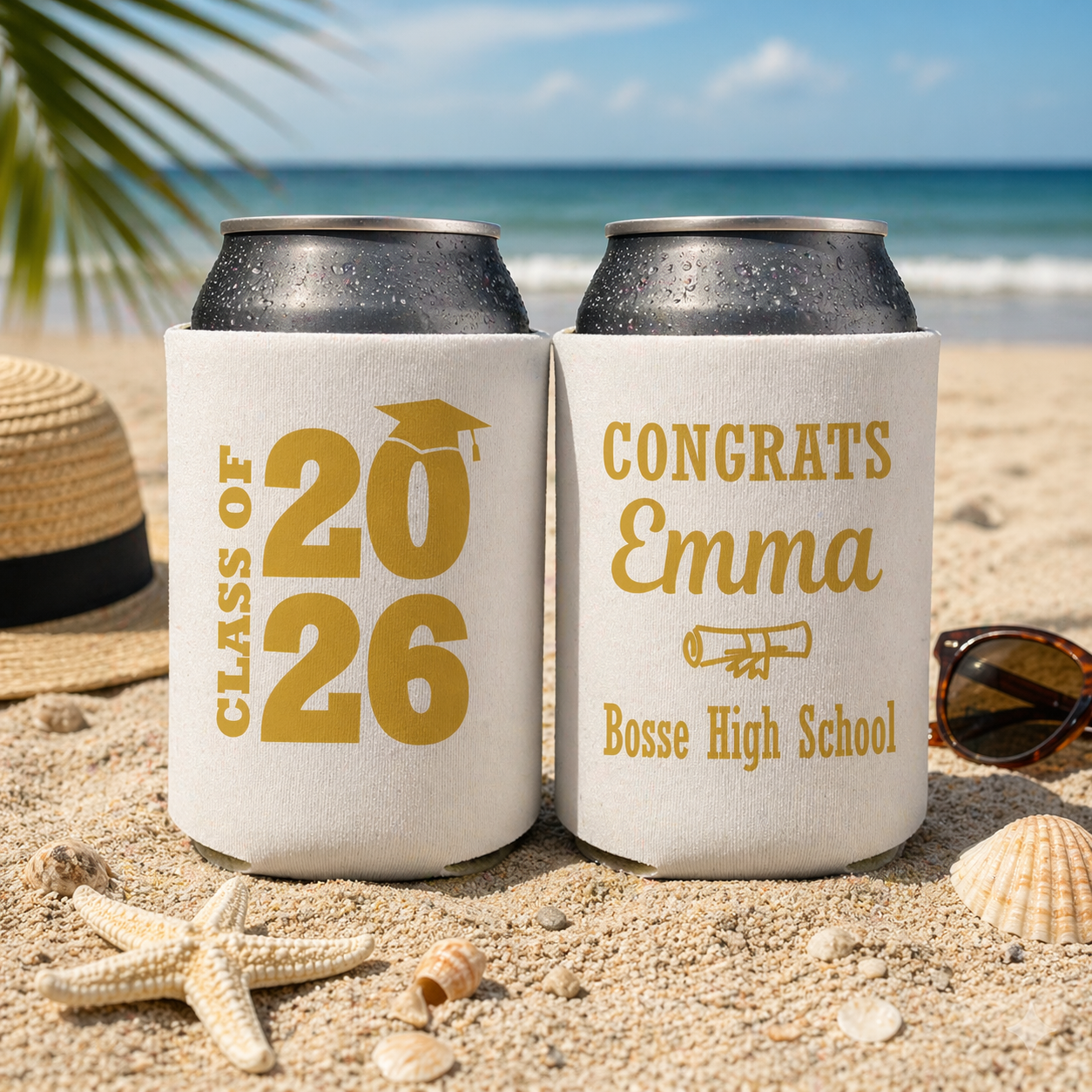 Graduation Party Favor Can Cooler Personalized Graduation Gift, Class of 2026, Graduation Party Gift