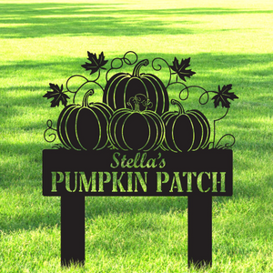 Custom Pumpkin Patch Metal Sign, Fall Garden Decor. Pumpkin Patch Garden Decor, Gift For Gardener, Mama, Grandma
