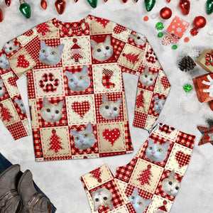 Christmas Ugly Pet Pajamas, Custom Photo Pant, Personalized Photo Pajama Set, Birthday Gift, Family Matching Pyjamas, Gift for Kids Adult