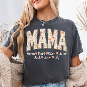Wildflower Floral Lettering For Mom Grandma - Personalized T-ShirtWildflower Floral Lettering For Mom Grandma - Personalized T-Shirt 1_f4a646d0-cbba-435f-8782-ccbabcb58f2c.jpg