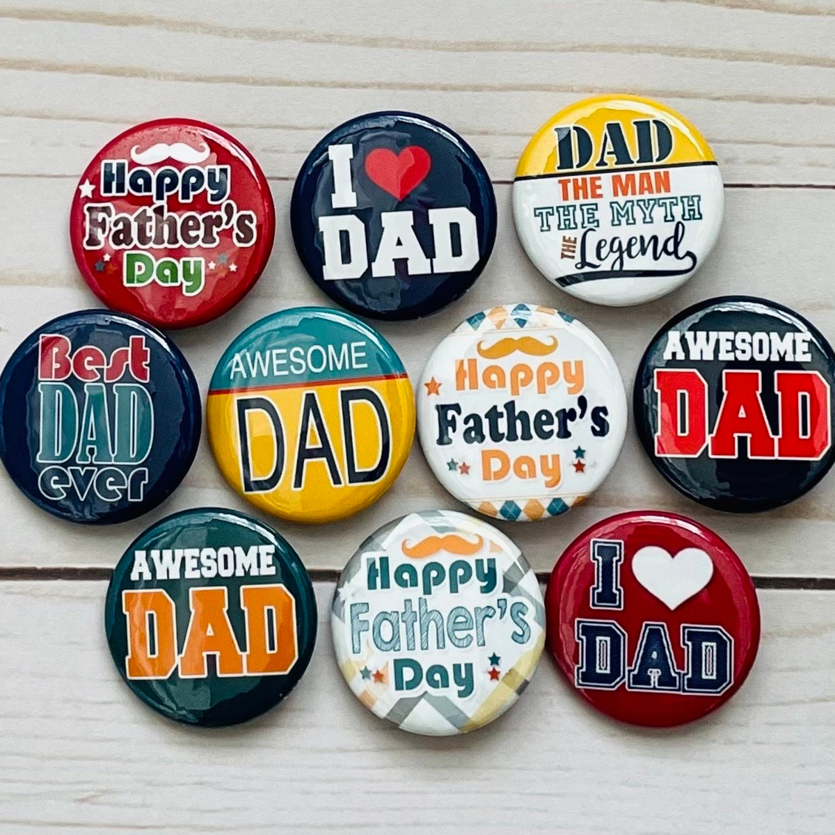 Father's Day Pin Buttons, Gift button pins Awesome Dad On Father's Day