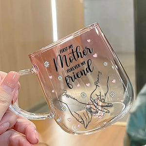 First My Mother Forever My Friend - Personalized Gradient Mug - Gift For Mother, Daughter