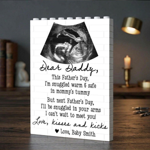 Personalized Ultrasound Photo Fathers Day Gift, Dad To Be Present, New Dad Pregnancy Keepsake, Baby Scan Photo, Daddy Gift From The Bump