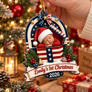 Baby USA Ornament - Real 3D Raised Ornament