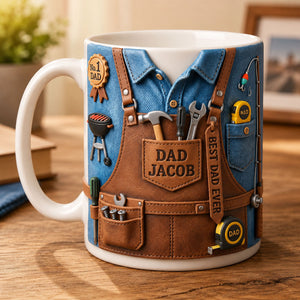 Best Dad Ever With Tools - Father's Day Gift for Dad, Handy Dad Tool Mug