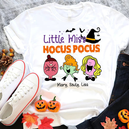 Little Miss Hocus Pocus - Personalized Apparel - Halloween Gift For Kids, Gift For Sister, Besties