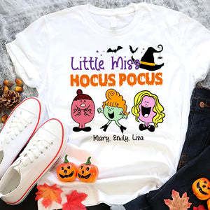 Little Miss Hocus Pocus - Personalized Apparel - Halloween Gift For Kids, Gift For Sister, Besties