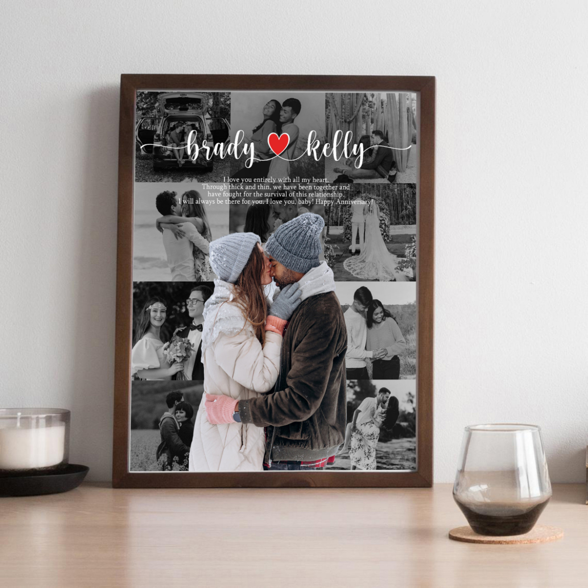 First Anniversary Canvas Wall Art Decor, Best First Anniversary Gifts, First Anniversary, Dating Anniversary, One Year Anniversary Gift