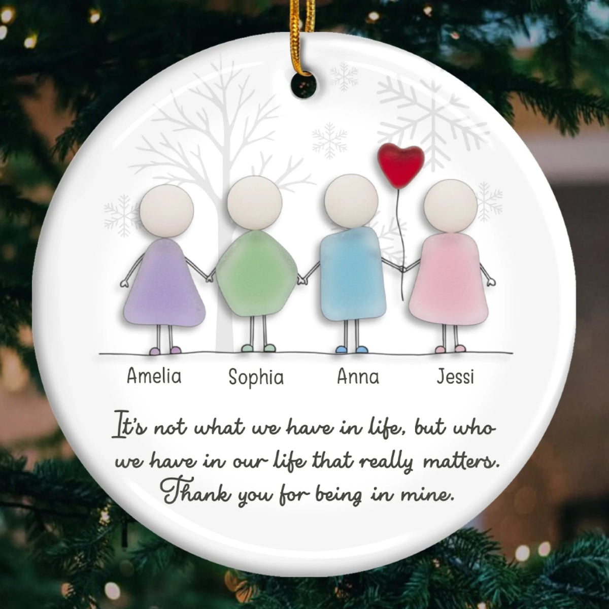 You Tide Of Our Friendship - Personalized Ornament - Christmas Gift For Friends, Besties