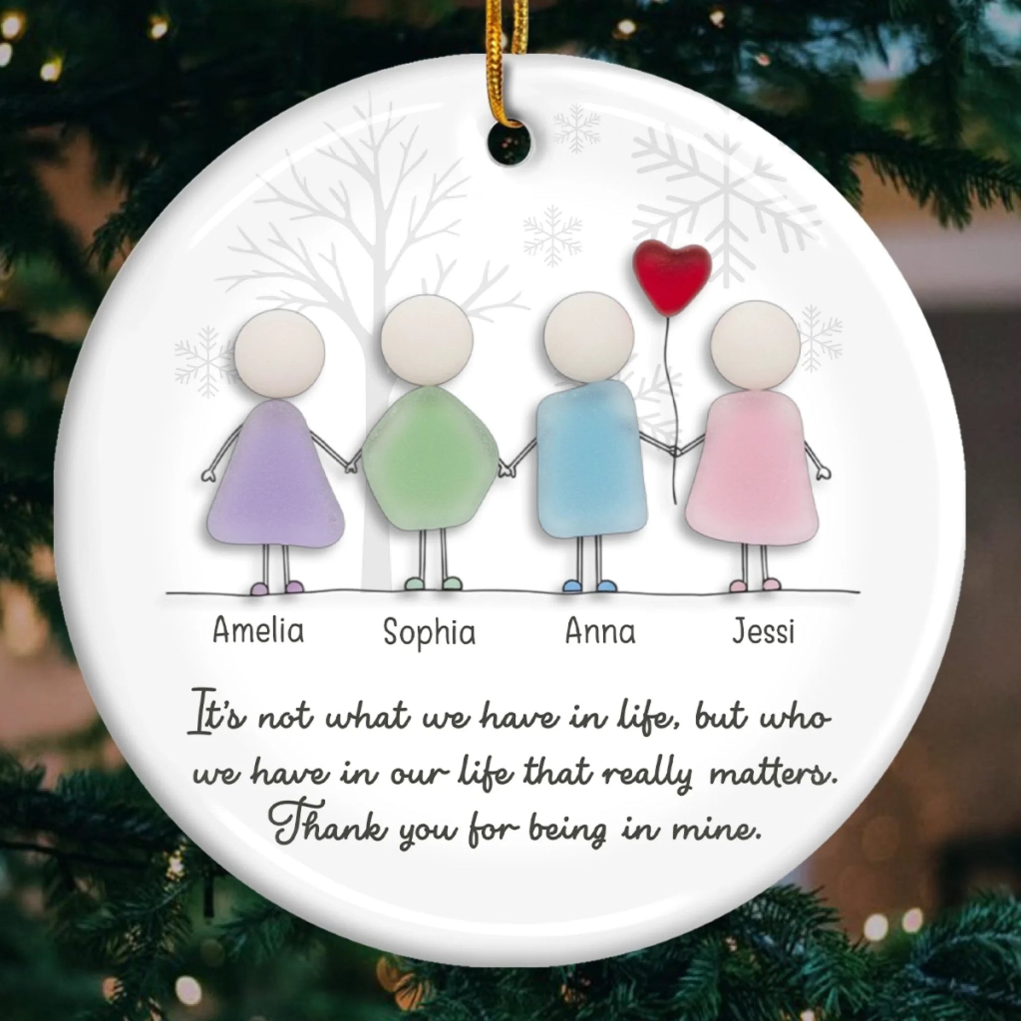 You Tide Of Our Friendship - Personalized Ornament - Christmas Gift For Friends, Besties