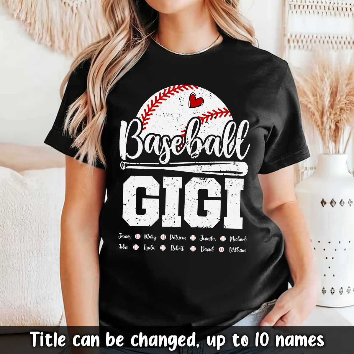 Custom Baseball Gigi T-Shirt for Gift Grandma And Kids