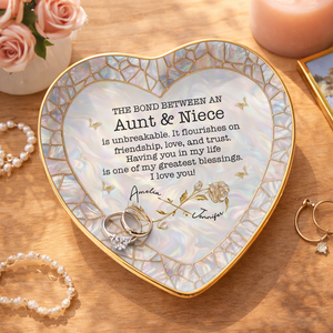 Having You In My Life Is My Greatest Blessing - Personalized Jewelry Dish - Gift For Aunt, Mother's Day Gift