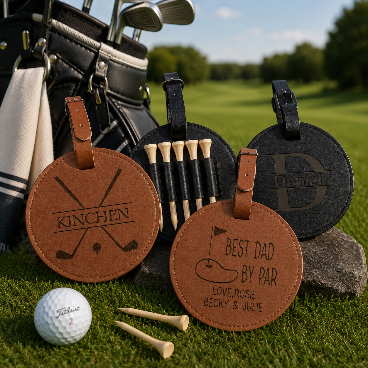 Fathers Day Gift Golf, Best Dad By Par, Personalized Golf Gift For Him, Coach Gifts From Team, For Grandpa, Dad Golf Gifts, Golf Tee Holder