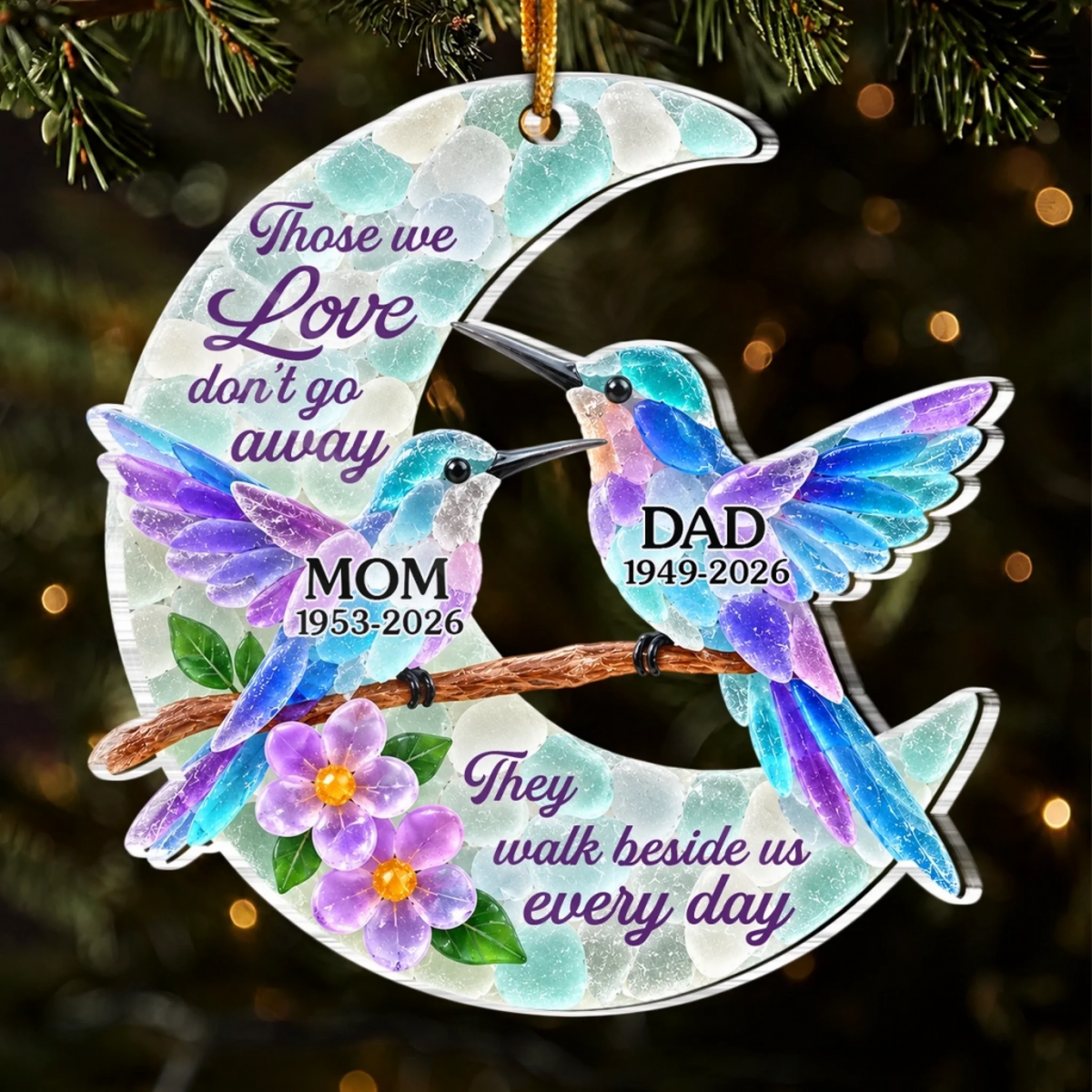 Custom Sea Glass Acrylic Ornament - Personalized Christmas Memorial Sympathy Gifts For Loss Of Mom, Dad - Forever Part Of My Story 1a0fab80-63f1-411d-9c5c-832e63a35387-banner-2.png