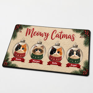 Meowy Catmas Custom Pet Photo Doormat - Personalized Doormat 1a1fb585-b98e-4622-9311-f5b50b92a717.jpg
