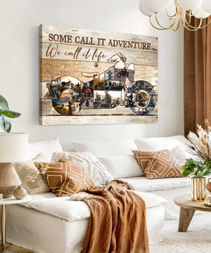 Motorcycle Gift, Motorcycle Wall Decoration, Motorcycle Photo Collage Canvas Wall Art, Gift For Boyfriend, Husband, Valentine's Day