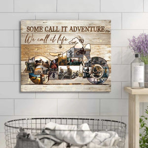 Motorcycle Gift, Motorcycle Wall Decoration, Motorcycle Photo Collage Canvas Wall Art, Gift For Boyfriend, Husband, Valentine's Day