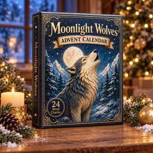 Moonlight Wolves Realm Advent Calendar 2026 - 24-Day Festive Countdown, Wooden Charms Blind Box - Gift For Animals Lovers 1a33b37a-a6fa-4c6f-b9b3-564d2cb1c873-wolf-box.png