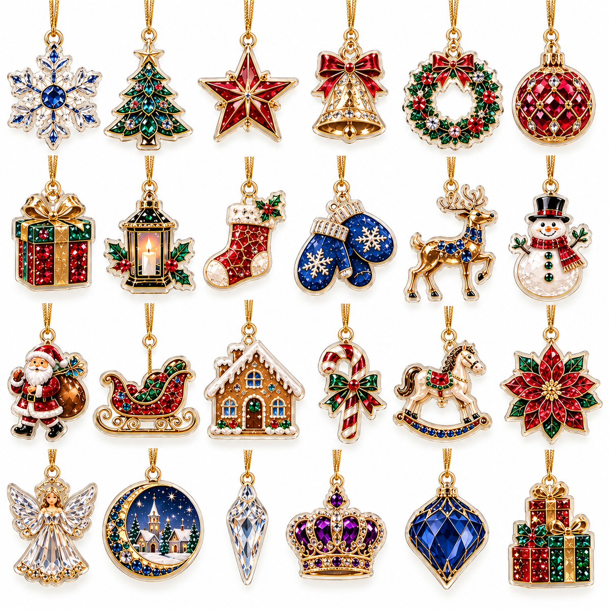 2026 Christmas Advent Calendar with 24 Acrylic Ornaments, Jewel-Inspired Holiday Countdown Calendar, 24 Days of Christmas Mini Keepsake Decorations, Festive Gift for Kids, Adults & Families 1a44eb5f-f01f-4d35-9d1b-48f7ea09f947-2.png