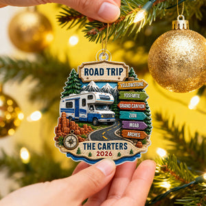 Trending Road Trip Travel Adventure - Personalized 3D Real Raised Details Ornament - Vacation Gifts For Couple, Family 1a4df7ad-e4d6-4b30-a3be-49494b6c70cd-4.jpg