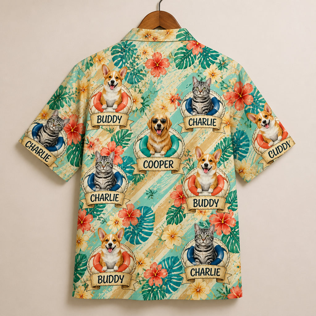 Custom Pet Floaties Hawaiian Shirt – Upload Up To 3 Pets & Names - Personalized Hawaiian Shirt 1a64ee2a-cfa5-4f47-af08-5585b67b8802.jpg
