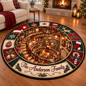 Personalized 3D Christmas Illusion Round Rug Custom Family Name Holiday Floor Mat Santa Workshop Winter Wonderland Village Carpet Decor 1a6a7e39-30d6-4171-8322-00b613f3458c-0f7190b1-b6c8-4d9d-a902-1bb086f2f4d0.png