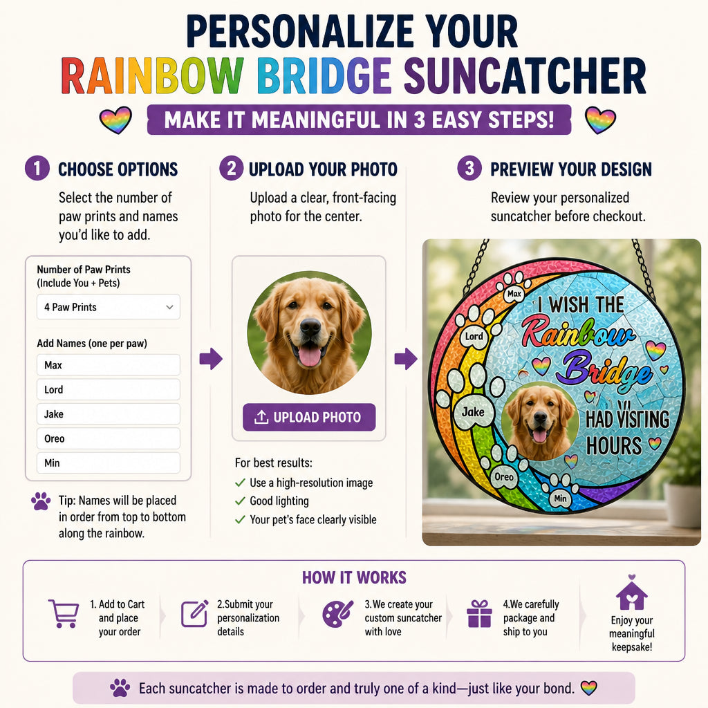 Rainbow Bridge Visiting Hours Suncatcher – Personalized Pet Names - Personalized Suncatcher Stained Glass 1a7b0bfc-bcd3-4fe7-9234-fa90651a7dd4.jpg