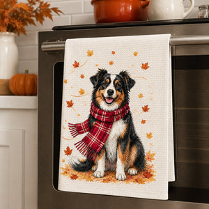 Custom Autumn Pet Portrait Kitchen Towel (Photo to Art) - Personalized Kitchen Towel 1a865382-9727-438b-8636-0e0a7002bf71.jpg