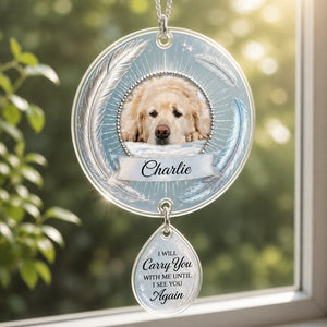 Angel Halo Pet Memorial Suncatcher with Photo & Charm - Personalized 1 Layered Suncatcher with Charm 1a8e9441-11a3-43e7-8ec8-d031ddef3cc0.jpg
