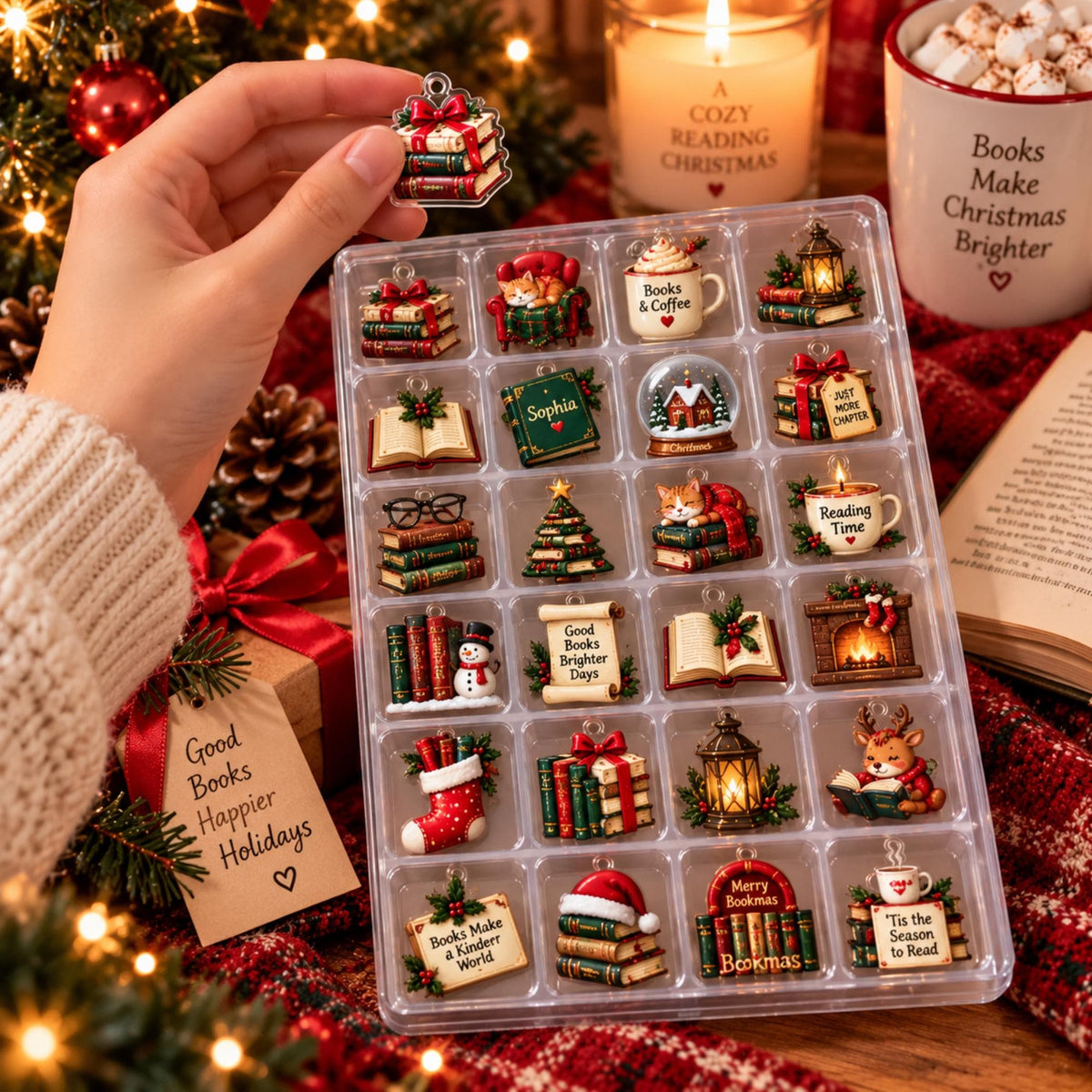 Personalized Book Lover Advent Calendar, Custom Name, 24 Bookish Acrylic Charms, Christmas Countdown for Book Lovers 2026 1a913709-ec50-4749-b3dc-a7418e2b9fba-il_fullxfull.8602220433_ad24.jpg