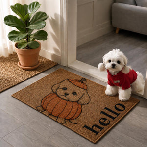 Personalized Halloween Pet Doormat, Custom Cat & Dog Welcome Mat, Witch Pumpkin Pet Doormat, Fall Front Porch Decor Gift, Custom Pet Doormat 1aa25eaf-1149-4f72-9507-81d1f3f764ce-5.jpg