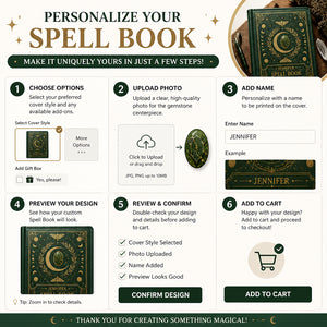 Personalized Lunar Spell Book Leather Journal - Personalized Graphic Leather Journal 1ac7f6d9-7639-4064-987a-fdd8fbf20331.jpg