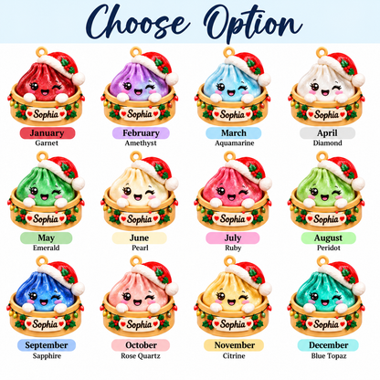 Custom Glitter Dumpling 3D Relief Ornament with Birthmonth, Glittter Dumpling, Dumpling Lover Gift, Kids Christmas Gift 1ae06b64-4614-421f-bcbd-ce19c0d70b64-24e60b77-cd6b-496f-ac66-b2b9e4d6251d.png