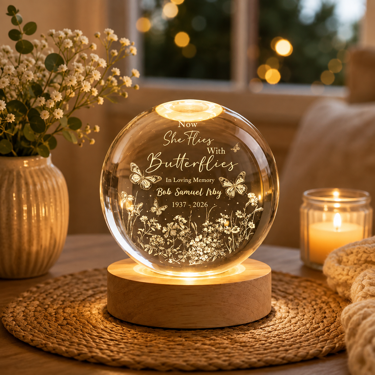 Now She Flies With Butterflies Memorial Crystal Ball Night Light, Loss of Mother Gift, Mom Loss Gift,Memorial Gift, Loss of Father Gift 1aec8705-6026-4a28-86a9-ee051ce76ae7-ecb2ea75-b146-4a7c-88f9-54512f70b3dc.png