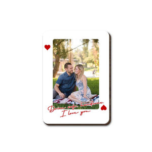 Drive Safe Handsome I Love You Personalized Photo, Car Visor Clip, Gift For Husband and Partner Lovers