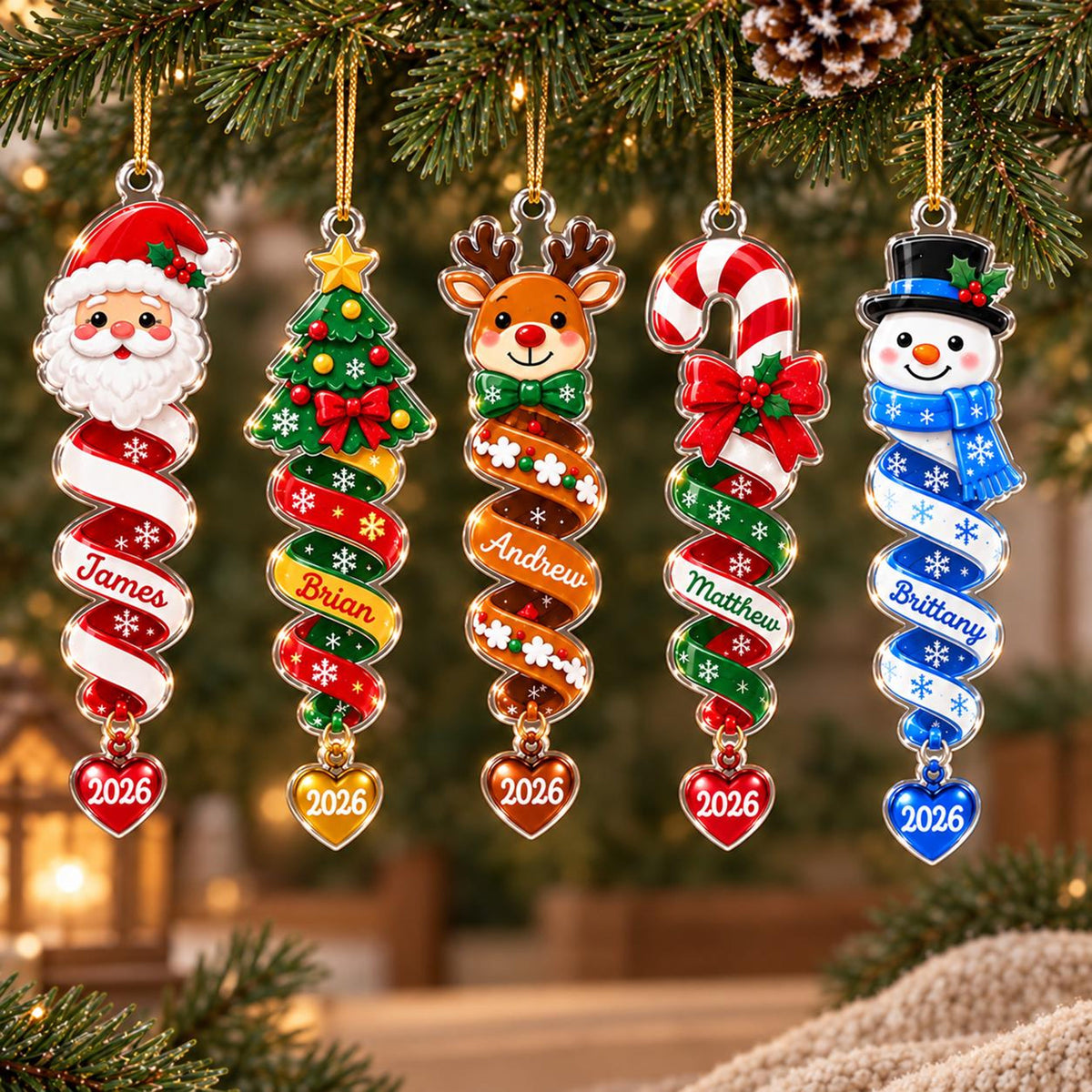 Custom Name Spiral Ornament, Spiral Christmas Ornaments, Family Ornament 2026, Snowman Santa Christmas Keepsake, Christmas Gifts for Friends 1af65b0b-3081-4925-938e-bc3fbd6aa155-7.jpg