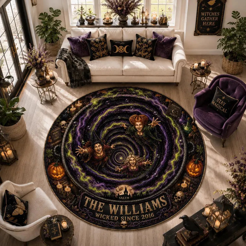 Personalized Halloween 3D Illusion Salem Witches Rug, Custom Hocus Pocus Floormat, Spooky Gothic Home Decor 1b01cab5-8e30-4b57-a02c-150dfdd94653-fghfghhgfgf-3-.webp