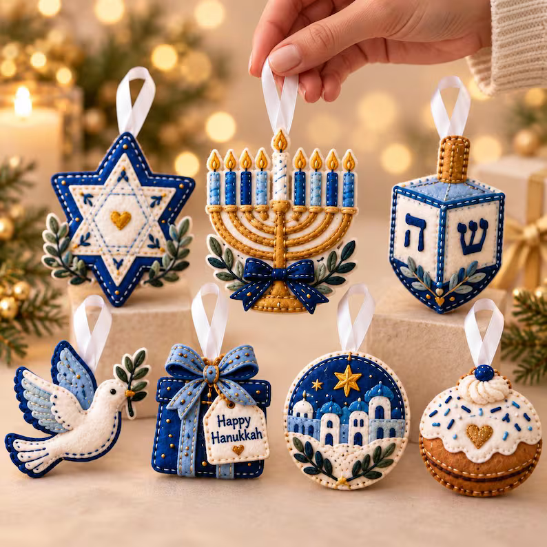 Hanukkah Felt Ornament: Blue Menorah, Dreidel, Star of David Jewish Decor, Christmas Gift, Birthday Gift 1b086c4d-b48f-4e8c-a490-098bb4032b4e-j2_converted.png
